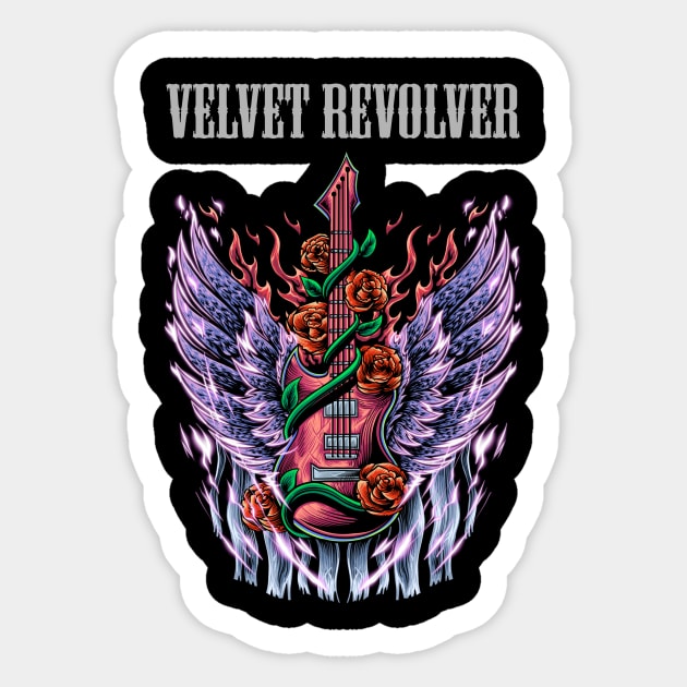 VELVET REVOLVER BAND Sticker by kuzza.co